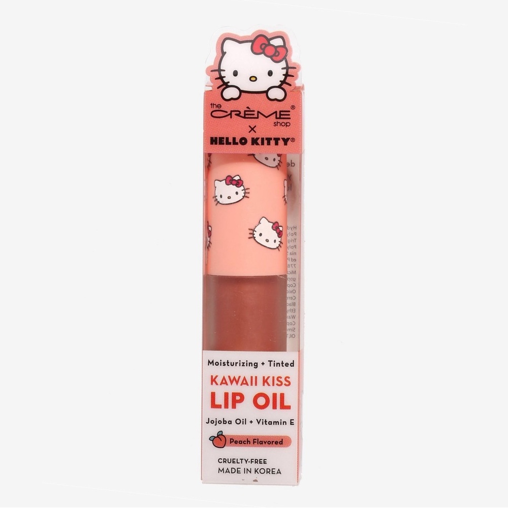 The Creme Shop x Hello Kitty Kiss Lip Oil Peach - Picture 2 of 6
